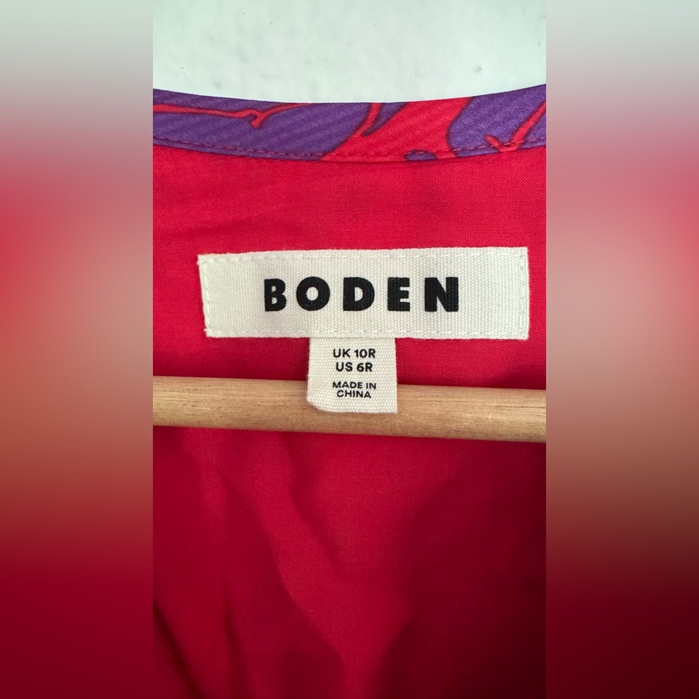 Boden Pippa Satin Maxi Dress - 6R NWOT - Picture 4 of 7